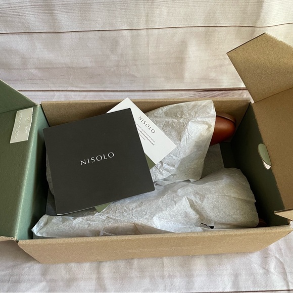 Nisolo Emma d'Orsay Oxford Loafers Shoes Women’s Size 9 Brandy Slip On - Picture 2 of 15